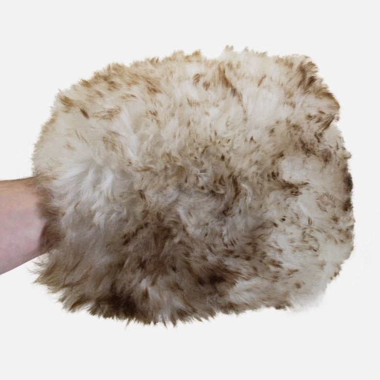Image of Supernatural Car Wash Mitt 'Wookie's Fist' - Long Hair 100% Natural Lambswool Mitt